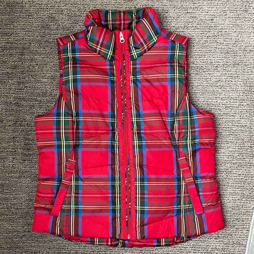 Plaid Puffer Vest